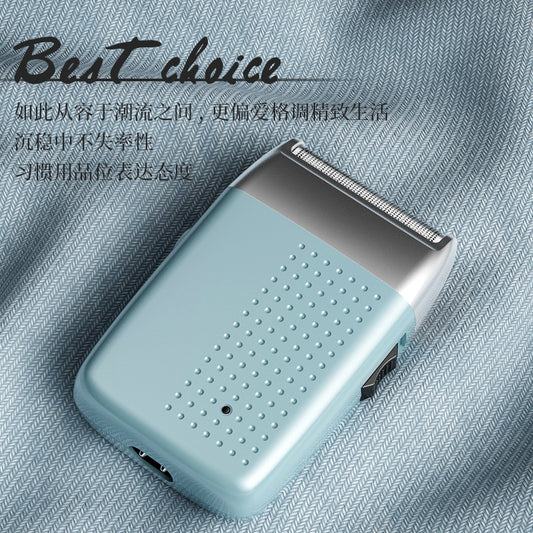 New rechargeable shaver electric classic retro reciprocating double-head shaver OEM processing push white artifact