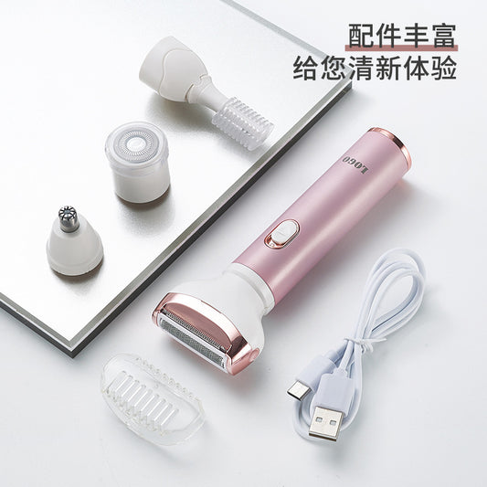 Women's shaver epilator underarm electric nose hair trimmer private part hair removal eyebrow trimmer 4 in 1 portable